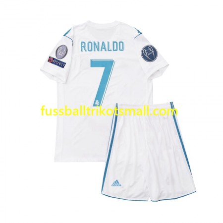 Fußballtrikots Real Madrid Cristiano Ronaldo 7 2017 Retro Kinder Kurzarm Heimtrikotsatz kaufen